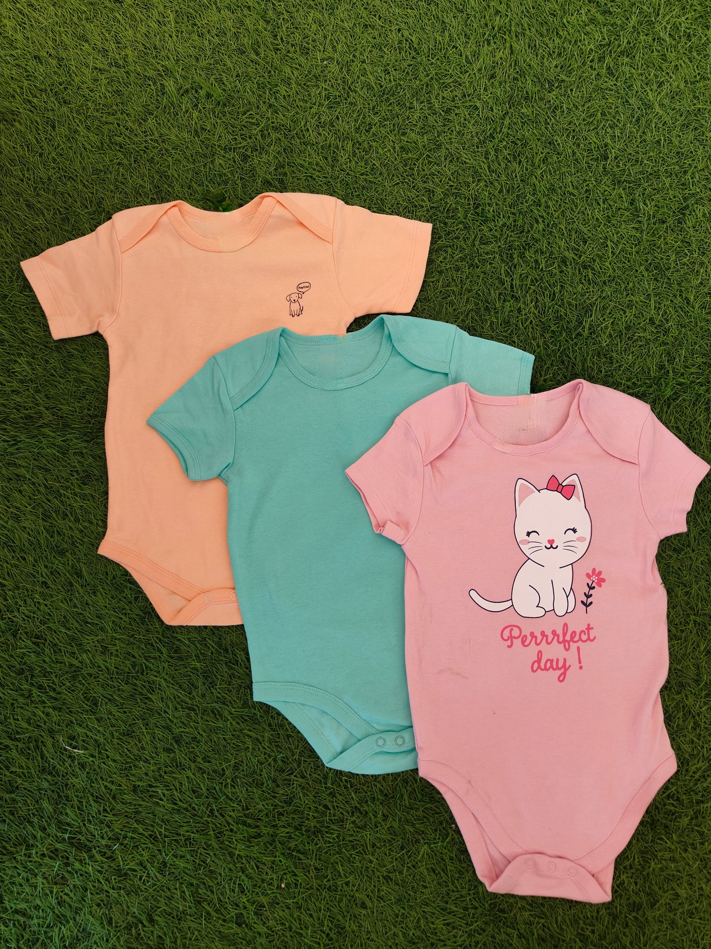 Pack of 3 Cute Rompers (Best 3 dispatched)