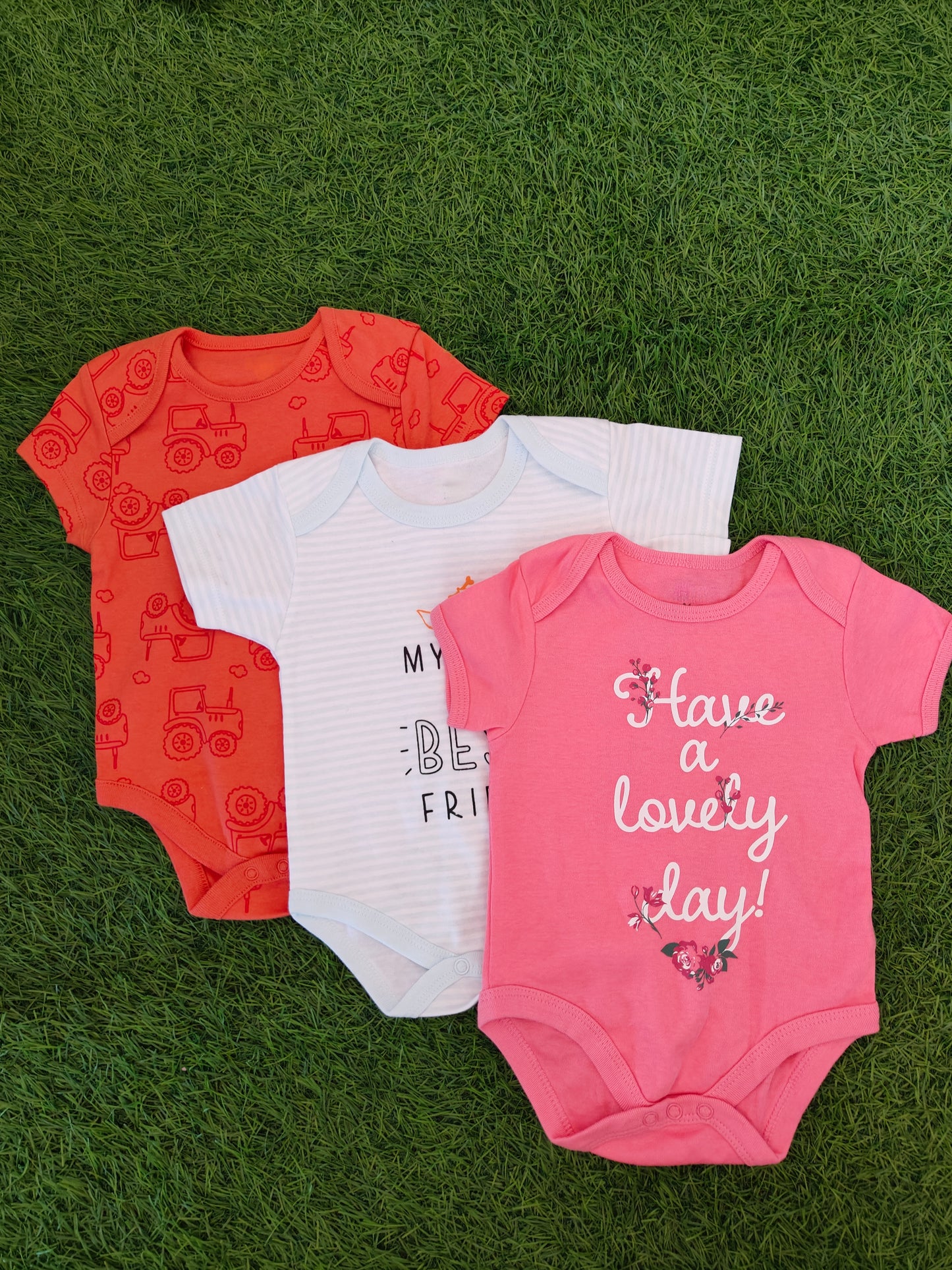 Pack of 3 Cute Rompers (Best 3 dispatched)